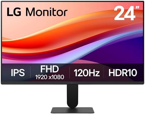 LG 27U411A-B 27-inch Full HD (1920 x 1080) IPS Computer Monitor, 120Hz, HDR10, Reader Mode, Flicker Safe, HDMI, Slim Stand Base, Black